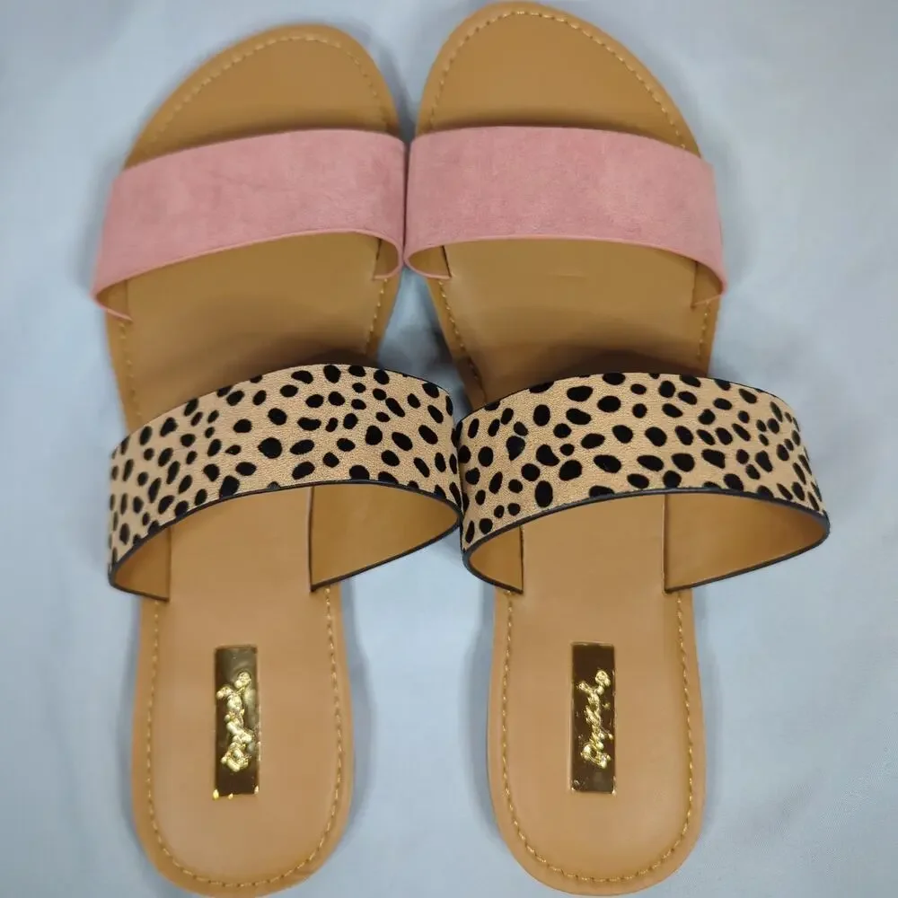 Qupid two strap sandal Shoes Womens Size 9